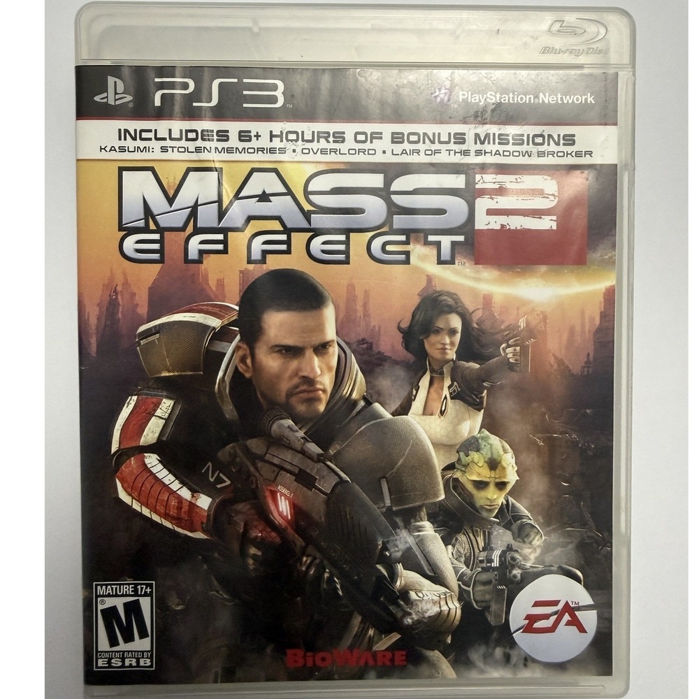 Mass Effect 2 (Sony PlayStation 3, 2011) PS3 CIB Case Disc Insert EA BioWare